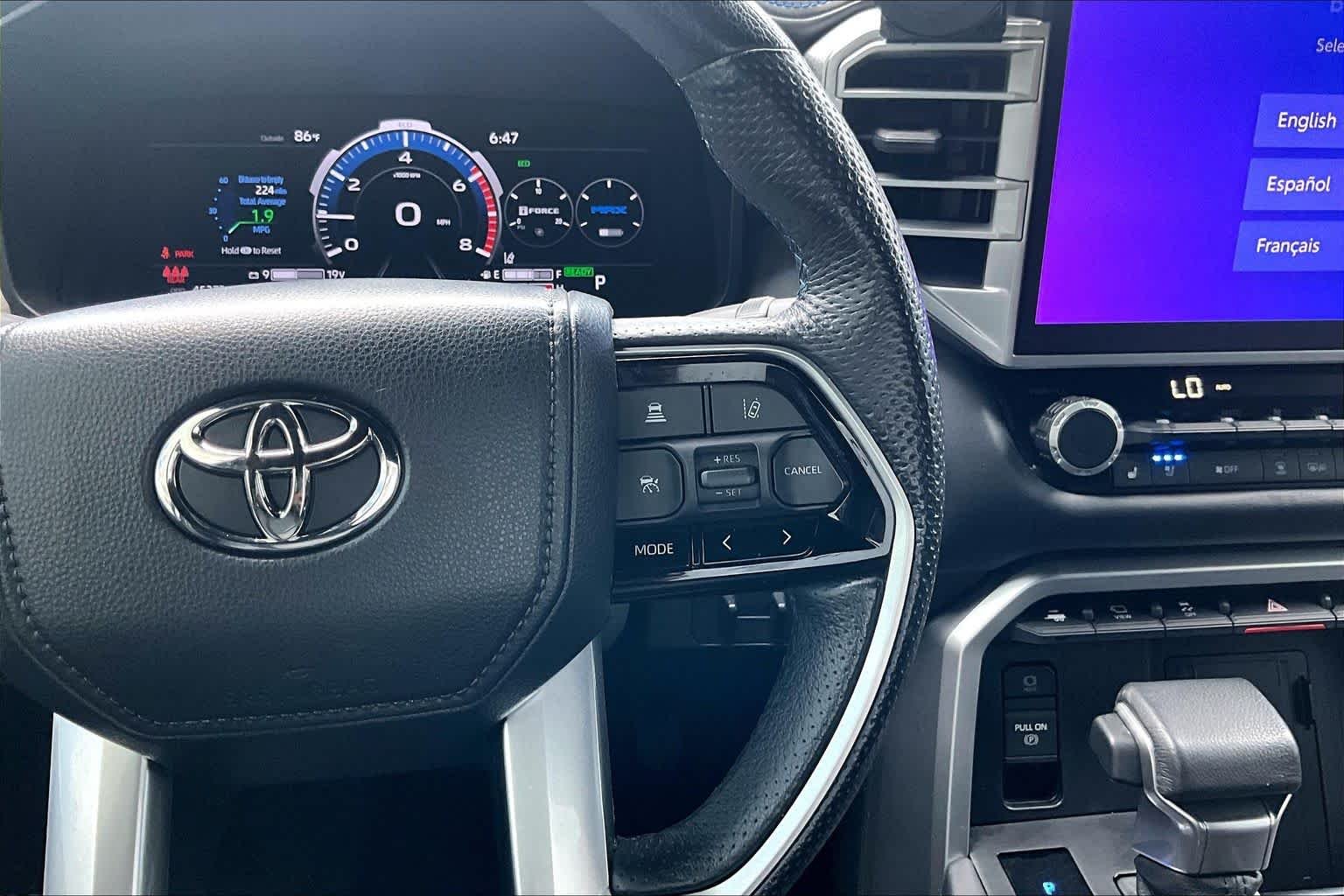 Used 2022 Midnight Black Metallic Toyota Platinum Hybrid image 25