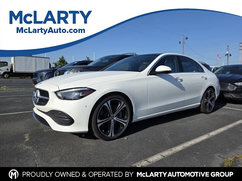 Used 2025 WHITE MERCEDES-BENZ C 300 4MATIC® SEDAN image 1