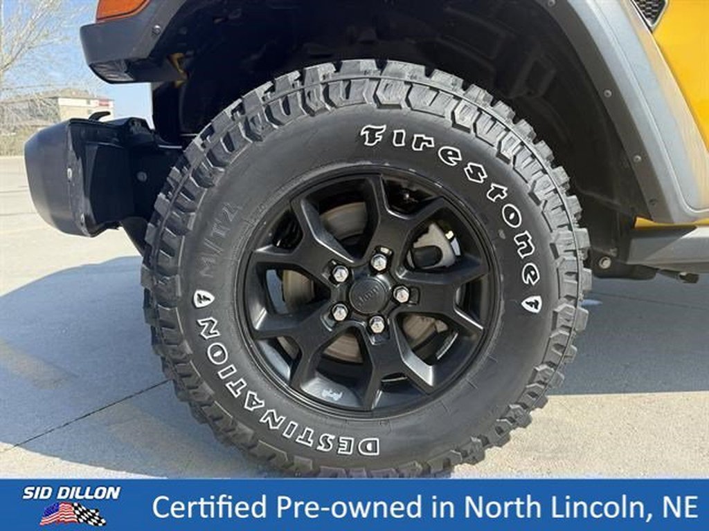Used 2021 YELLOW Jeep 4x4 Willys Sport 4dr SUV image 9