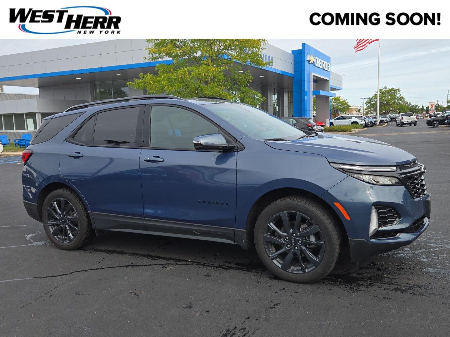 Used 2024 Lakeshore Blue Metallic Chevrolet RS image 1