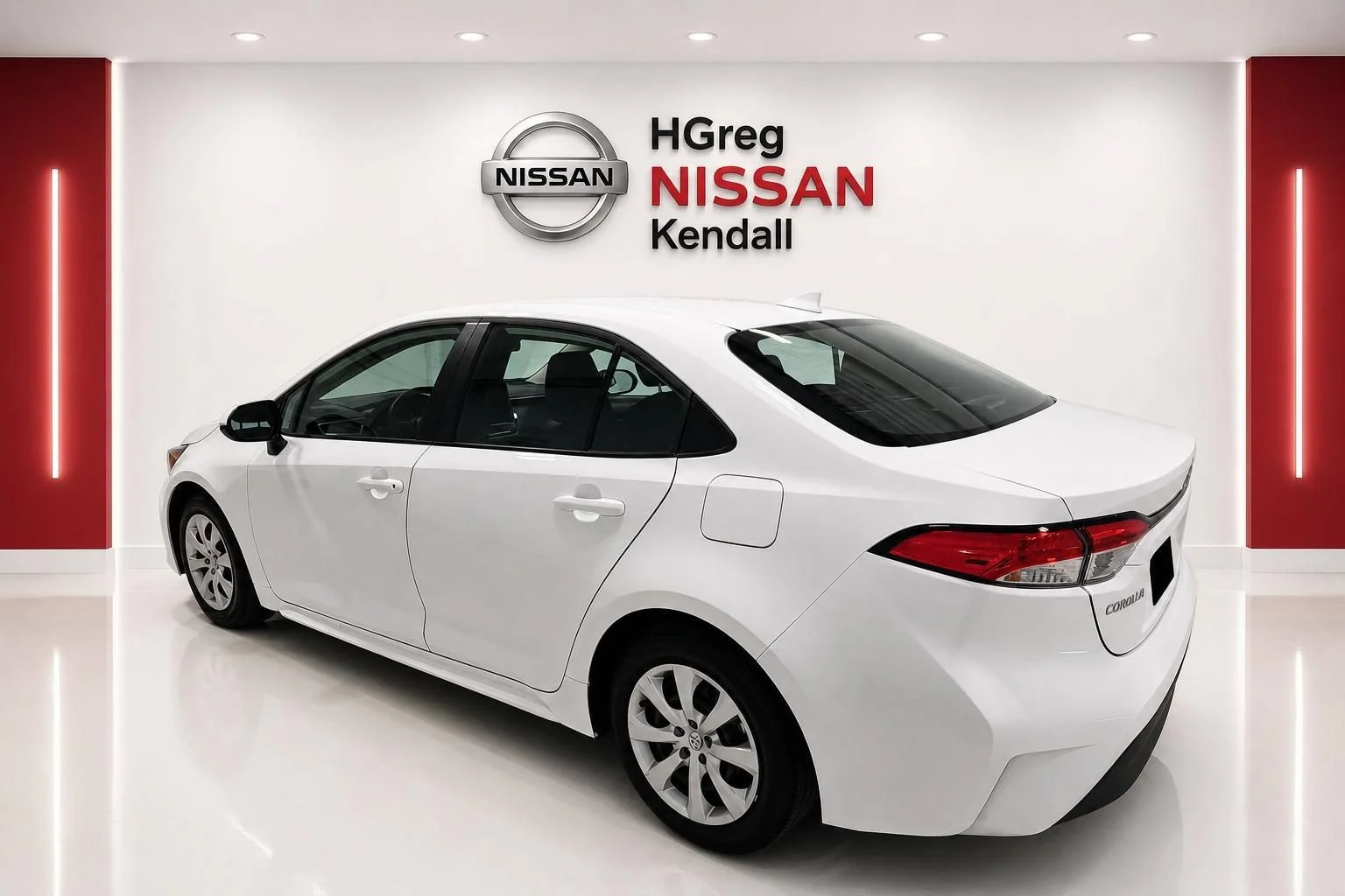 Used 2025 White Toyota LE image 2