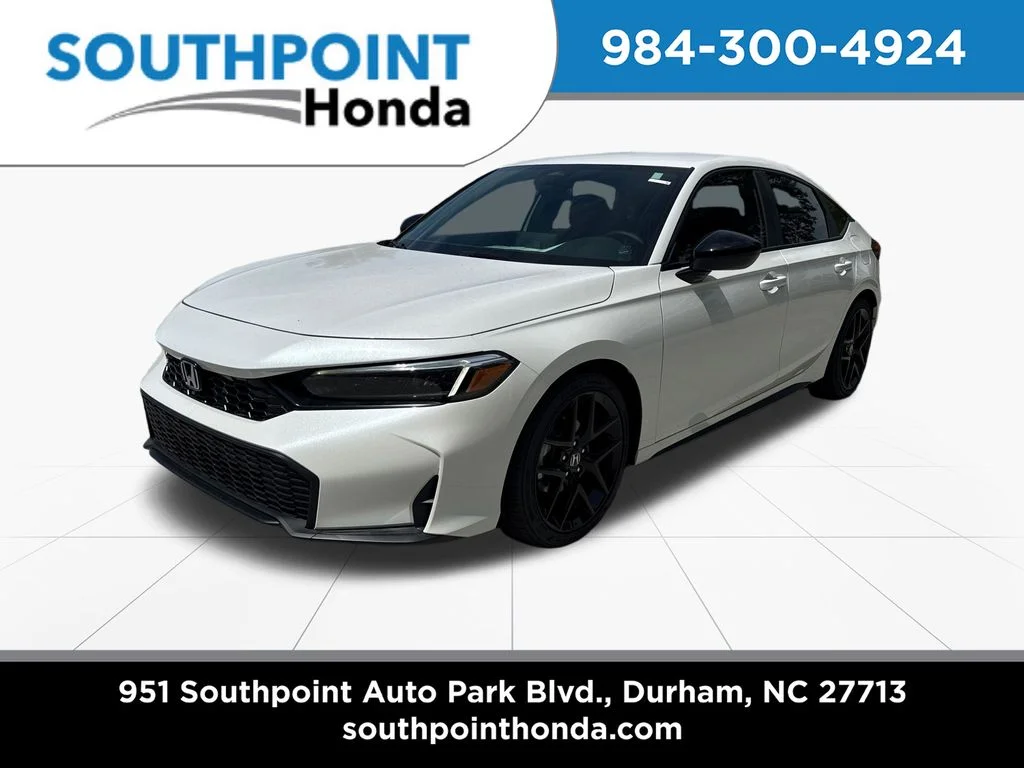 New 2026 Platinum White Pearl Honda Sport image 3