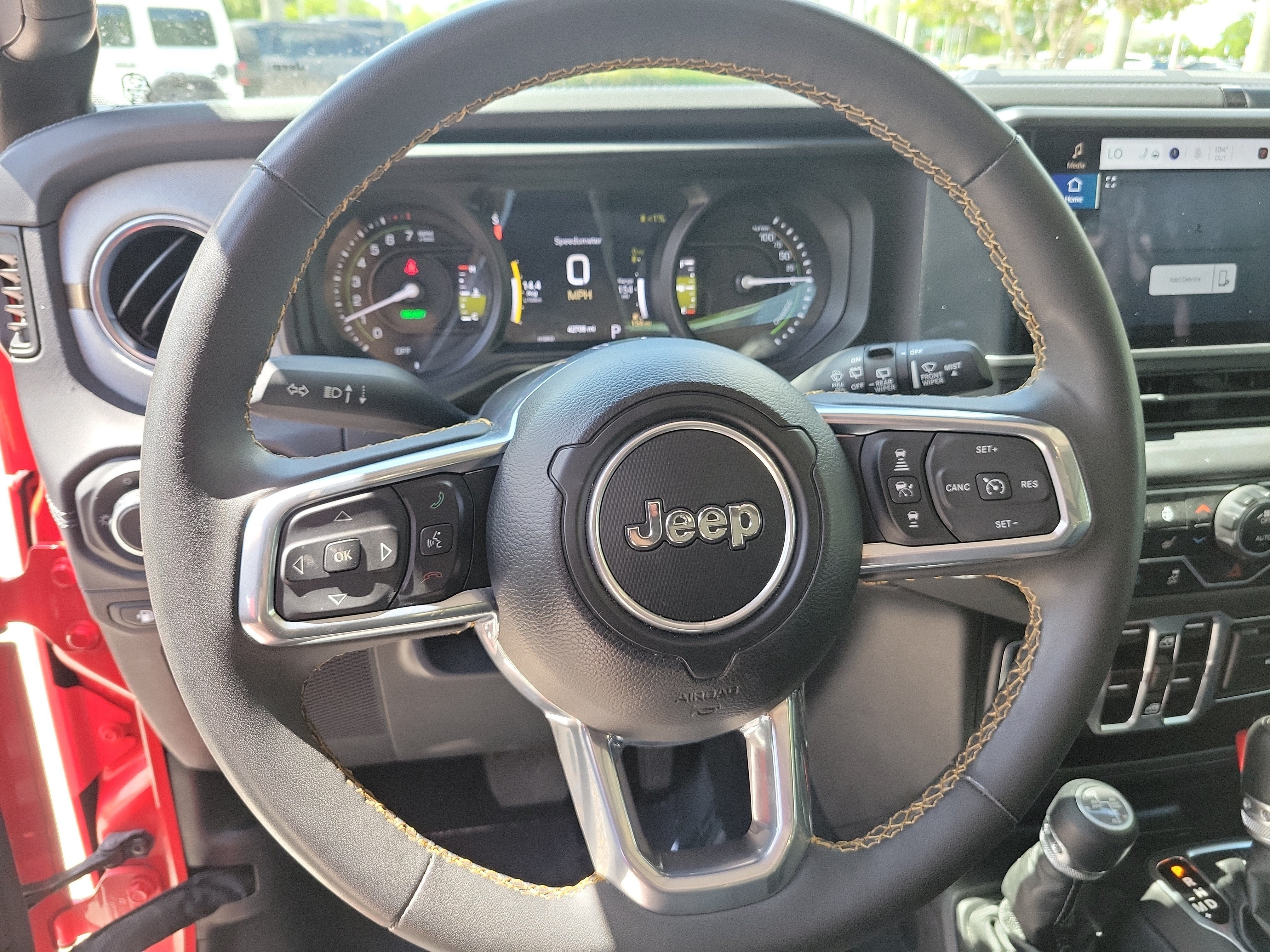 Used 2024 Firecracker Red Clearcoat Jeep Sahara image 26