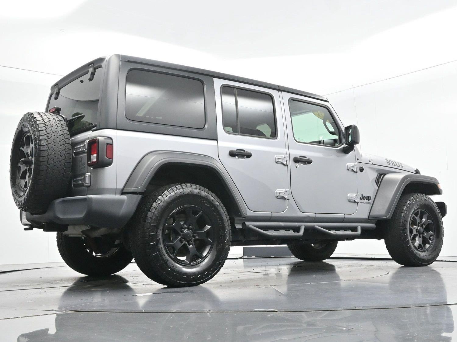 Used 2021 Billet Silver Metallic Clearcoat Jeep Unlimited Willys image 49
