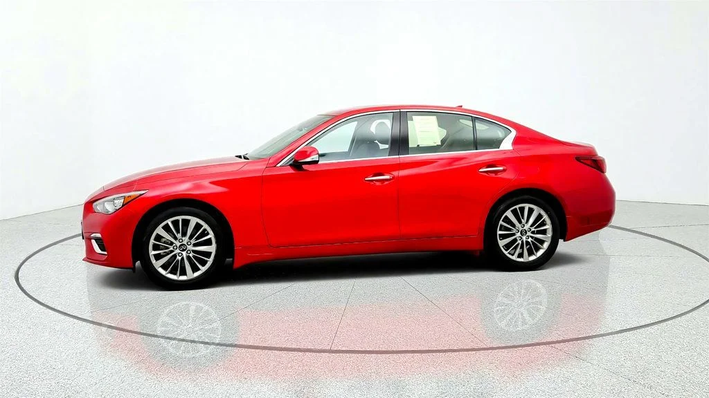 Used 2023 Dynamic Sunstone Red INFINITI LUXE AWD image 8