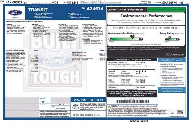 New 2025 Oxford White Ford Cargo Van image 26