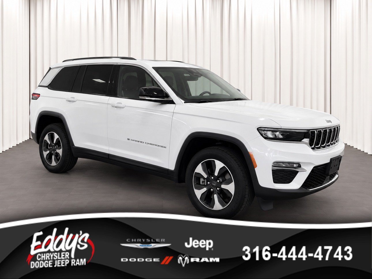 Used 2024 Bright White Clearcoat Jeep 4xe image 1