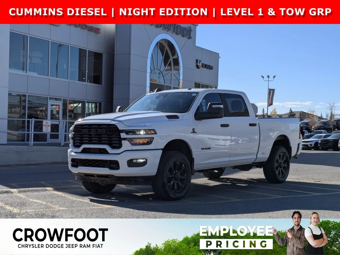 New 2026 White RAM Big Horn - - 5th W & Gooseneck Prep - Level 1 Plus Grp - Cummins HO & More! image 1