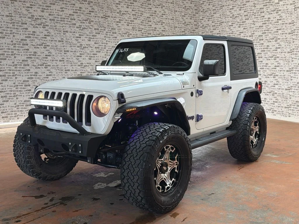 Used 2021 Bright White Clearcoat Jeep Sport S image 3