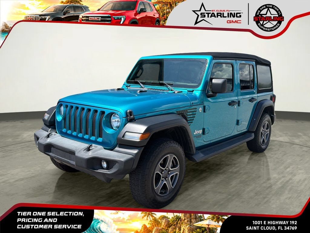 Used 2019 Teal Jeep Sport S 4x4 image 1