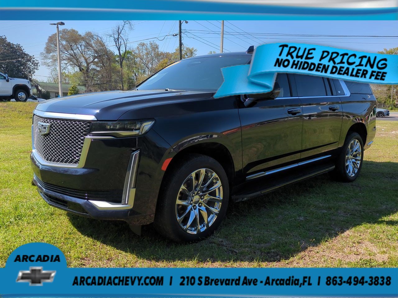 Used 2023 Dark Moon Blue Metallic Cadillac 4WD Premium Luxury image 8