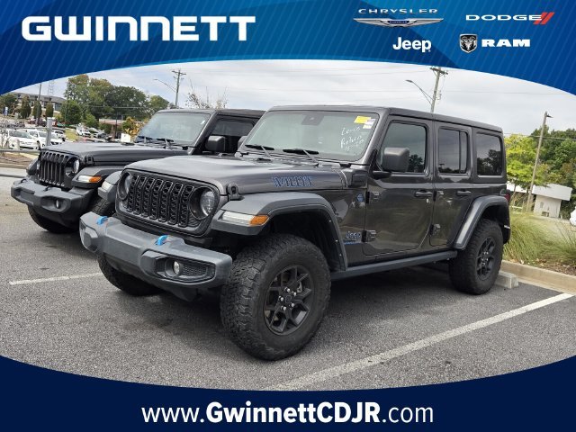 Used 2024 Gray Jeep Willys 4xe image 1