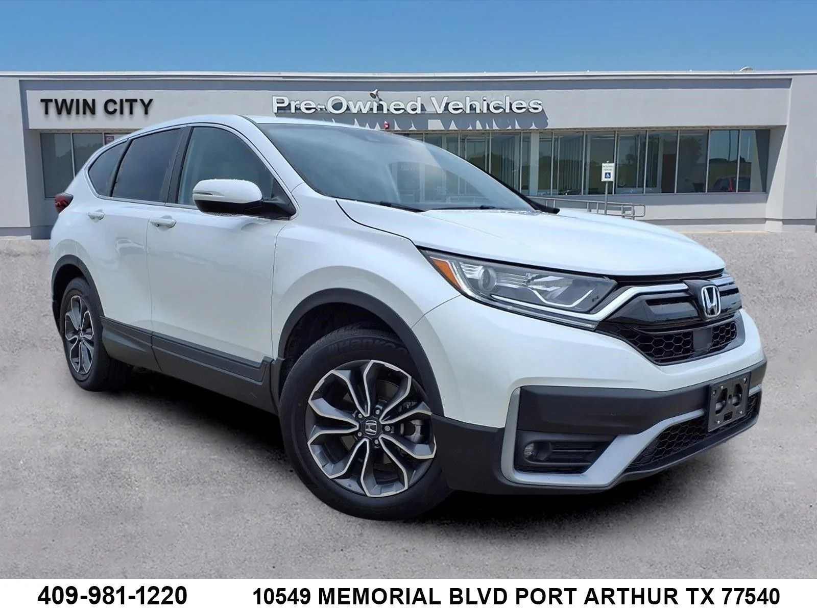 Certified Used 2022 White Honda EX-L image 1