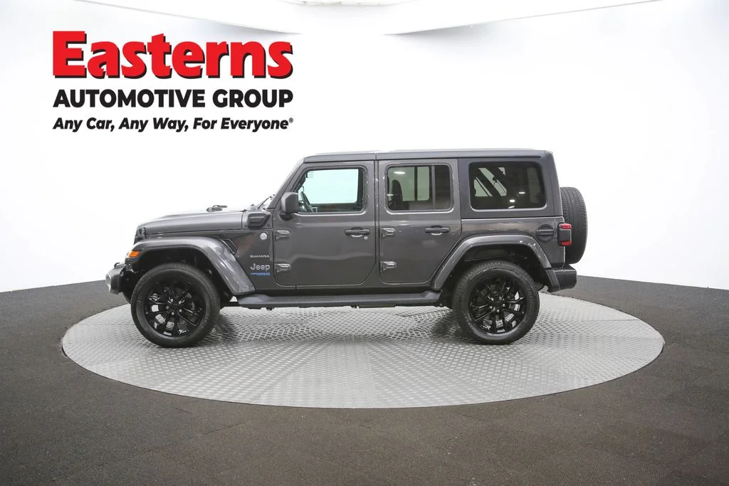 Used 2021 Gray Jeep Unlimited Sahara 4xe image 60