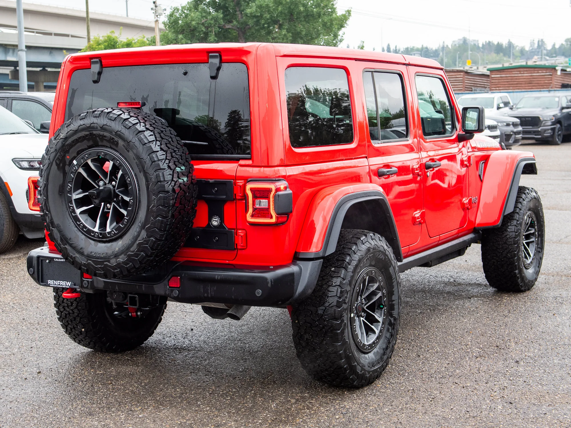 New 2026 Red Jeep Rubicon X*, 35 Inch Tires, Steel Bumpers, Nappa Leather image 7