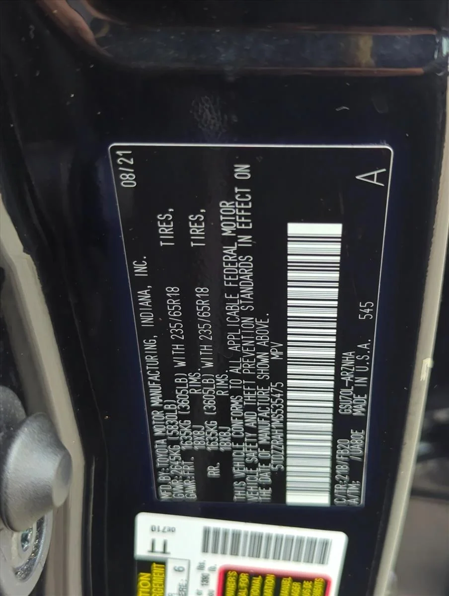 Used 2021 Midnight Black Metallic Toyota LE image 29