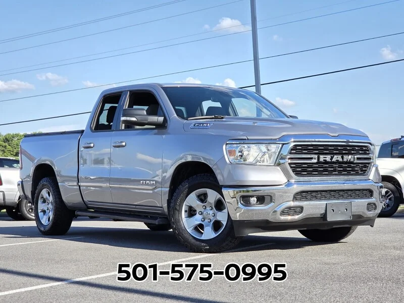 Used 2022 Billet Silver Metallic RAM LONE STAR 4X2 QUAD CAB 6