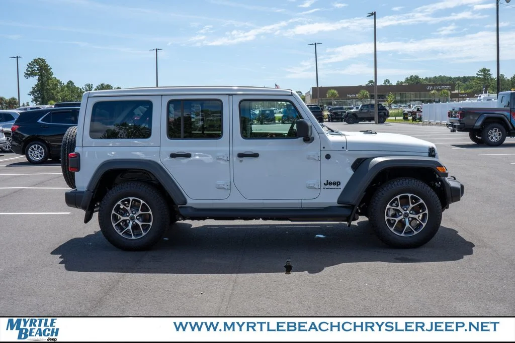 New 2026 Bright White Clear-Coat Exterior Paint Jeep Sport S image 7