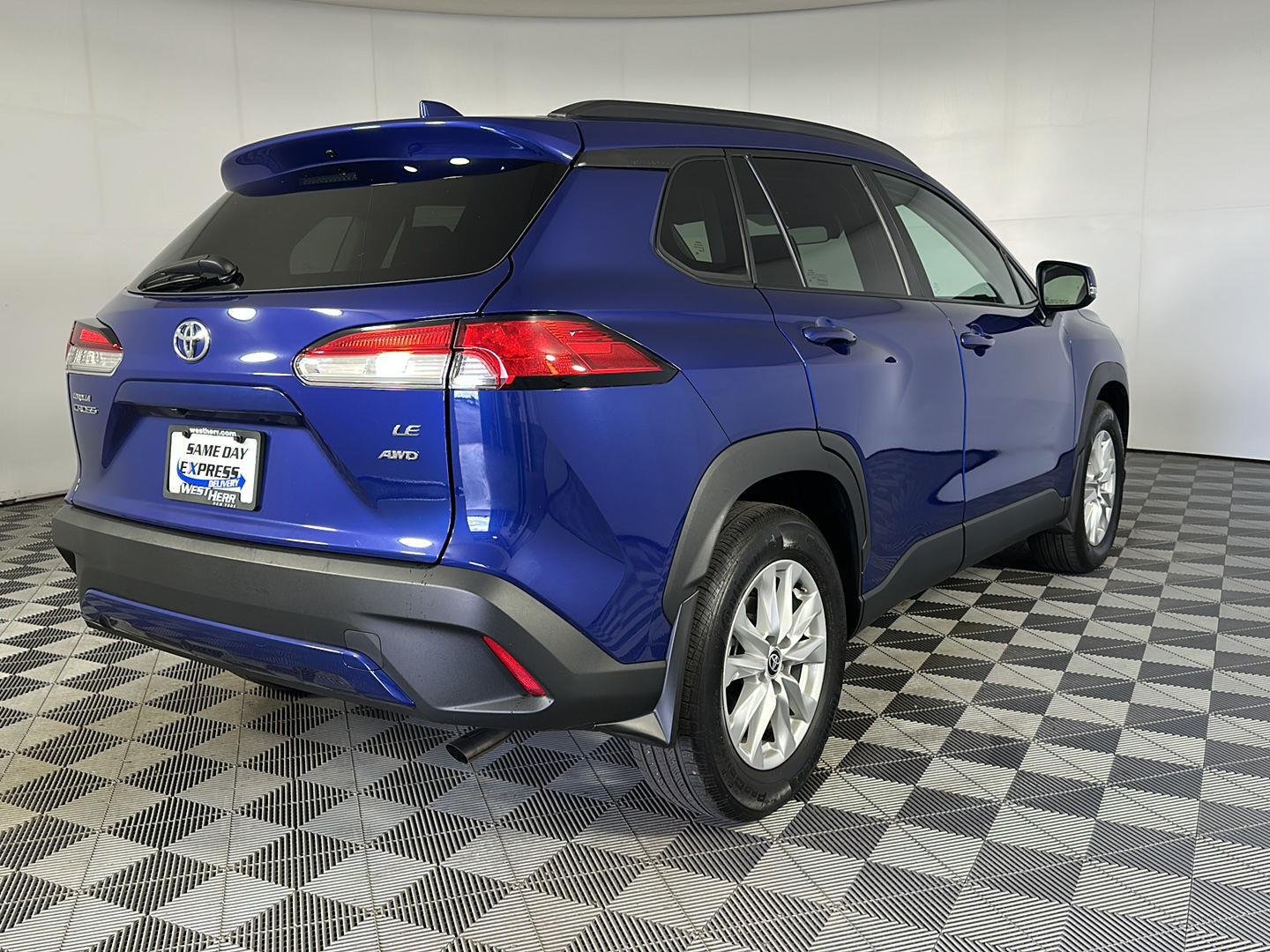 Certified Used 2024 Blue Crush Metallic Toyota LE image 7