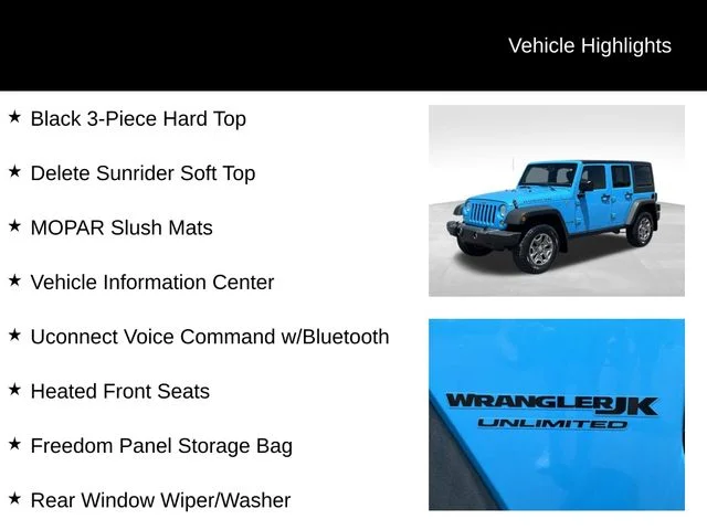 Used 2018 Blue Jeep Unlimited Rubicon image 14