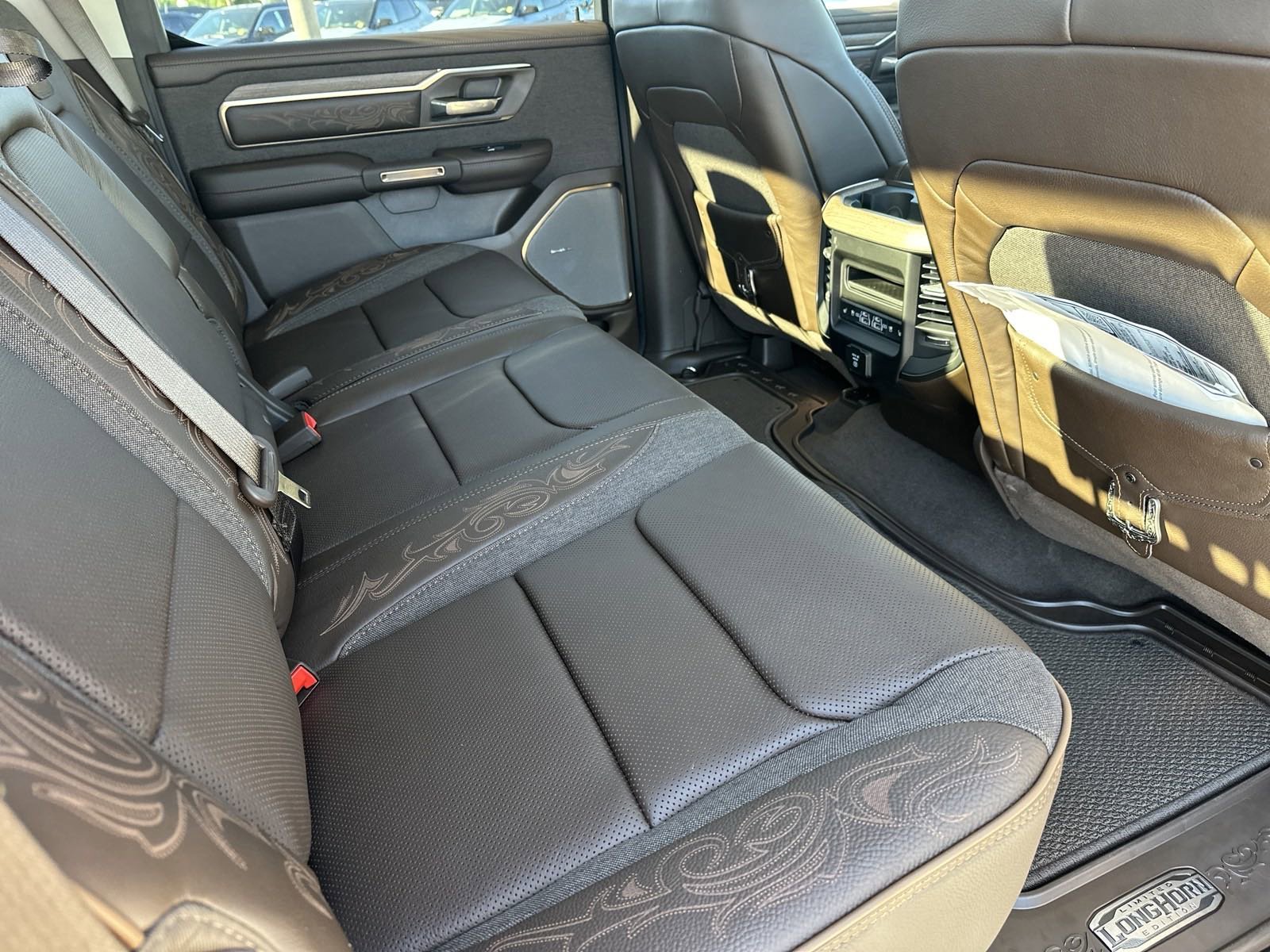 New 2025 Diamond Black Crystal Pearl-Coat Exterior Paint RAM Longhorn 4x4 Crew Cab 5