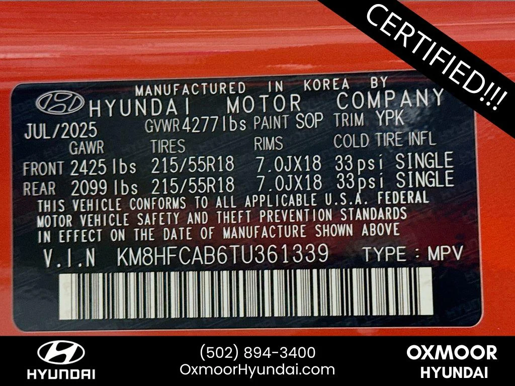 Used 2026 Soultronic Orange Pearl Hyundai SEL Sport image 31