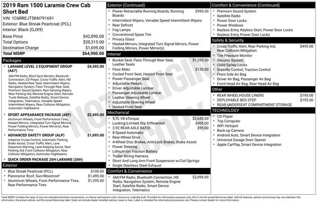 Used 2019 Blue Ram Laramie image 16