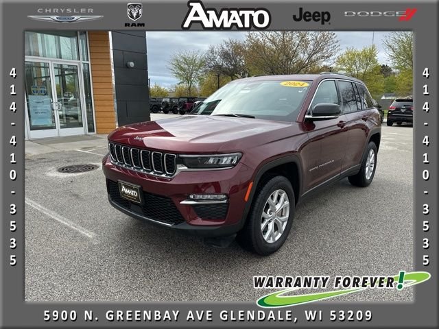 Used 2024 Red Jeep Limited image 1