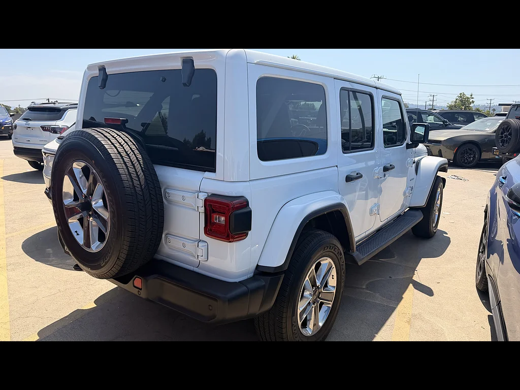 Used 2023 Bright White Clear Coat Jeep Sahara image 3