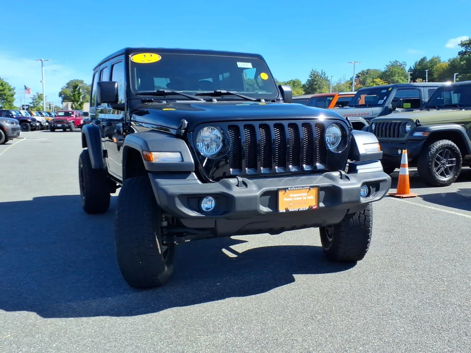 Certified Used 2022 Black Clearcoat Jeep Unlimited Sport S image 4