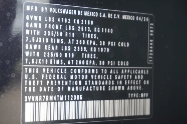 New 2026 Deep Black Pearl Volkswagen SE image 38