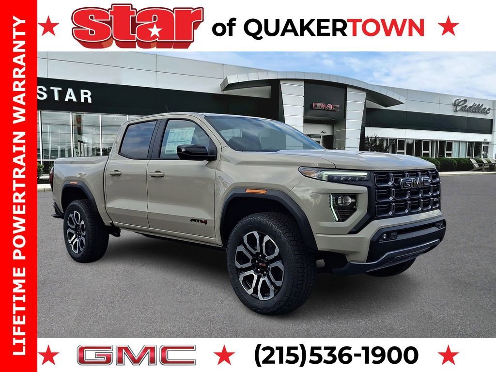Coastal Dune 2026 GMC Canyon AT4 Crew Cab 4WD Pickup Truck Four-Wheel Drive