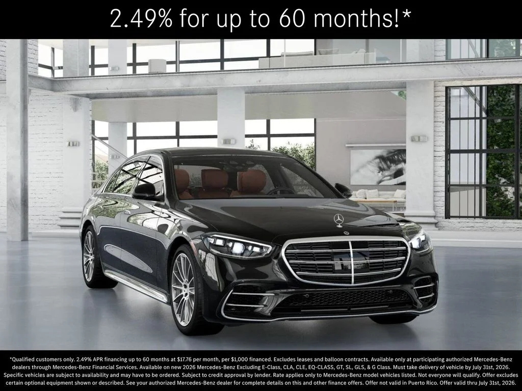 New 2026 Obsidian Black Metallic Mercedes-Benz S 580 image 9