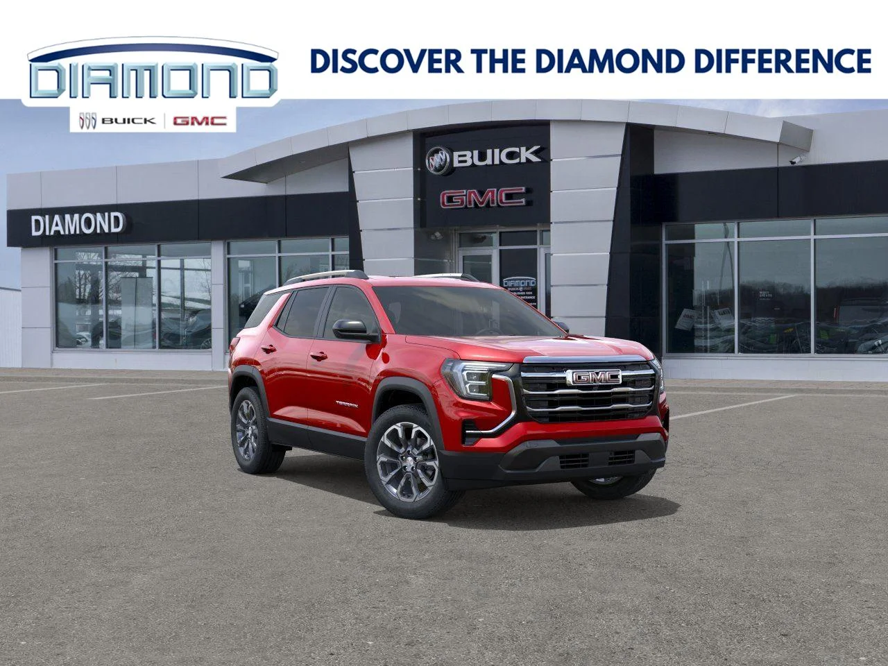 New 2027 Volcanic Red Tintcoat GMC AWD Elevation image 1