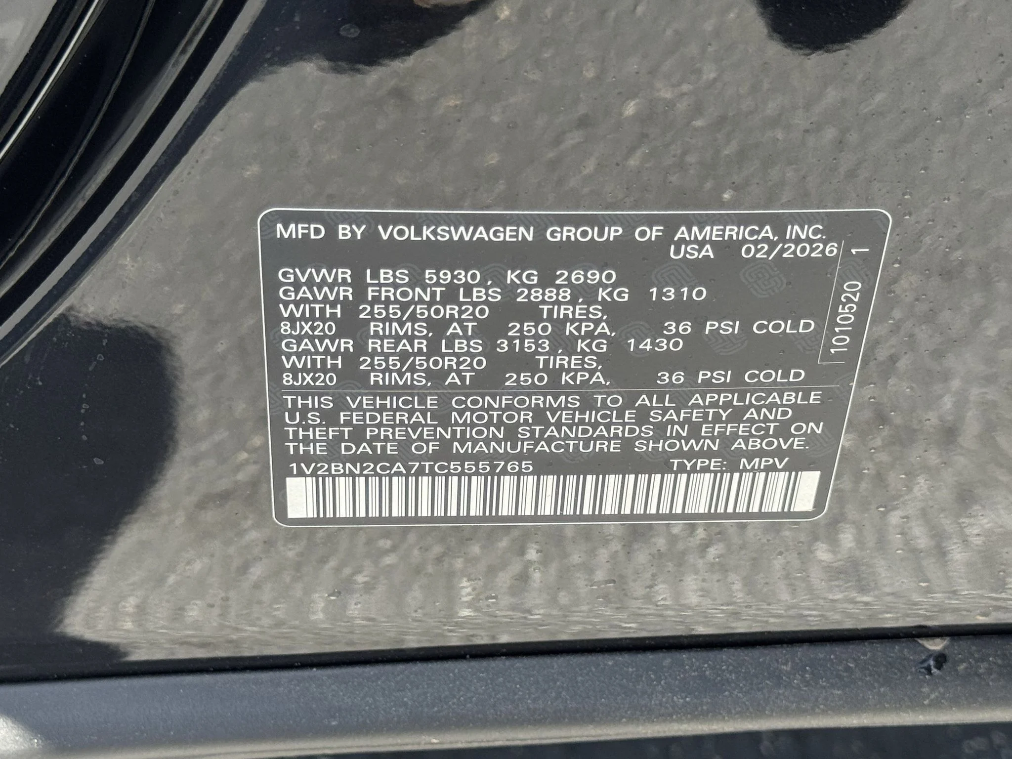 New 2026 Deep Black Pearl Volkswagen 2.0T SEL image 35