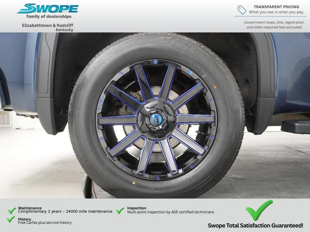 Used 2020 Pacific Blue Metallic GMC SLT image 25