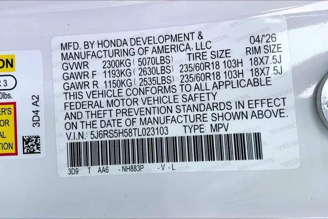 Used 2026 Platinum White Pearl Honda Sport image 32