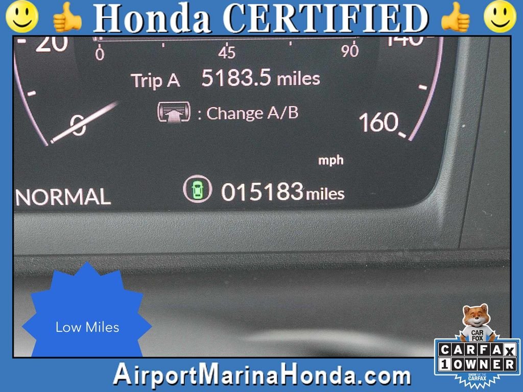 Certified Used 2024 Solar Silver Metallic Honda Sport image 2