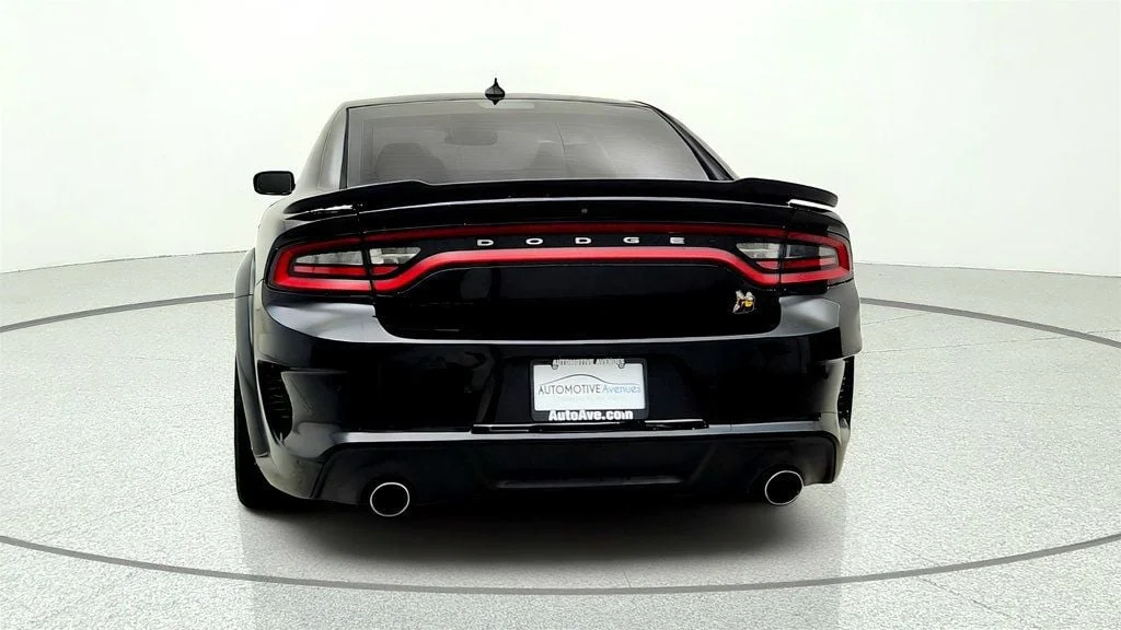 Used 2021 Pitch Black Clearcoat Dodge Scat Pack Widebody RWD w/ Plus Group & Technology Group image 6