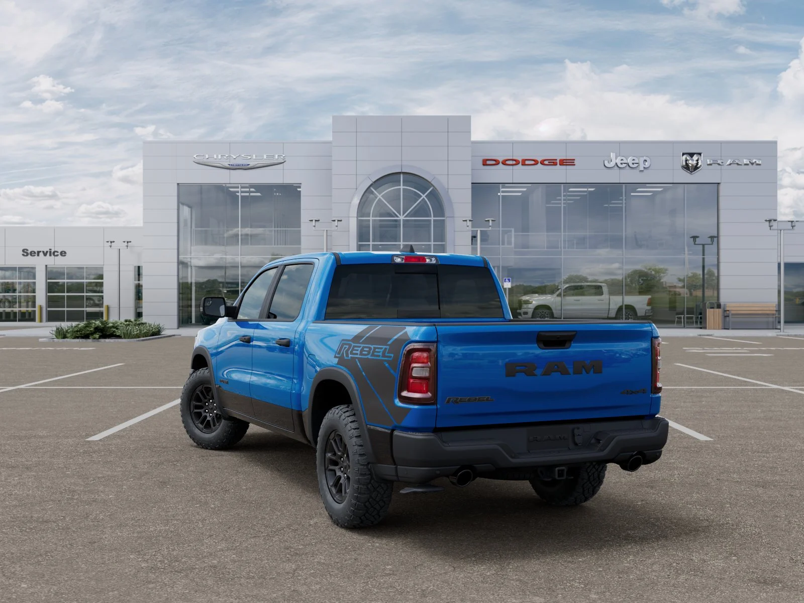 New 2026 Hydro Blue Pearl-Coat Exterior Paint RAM Rebel image 31