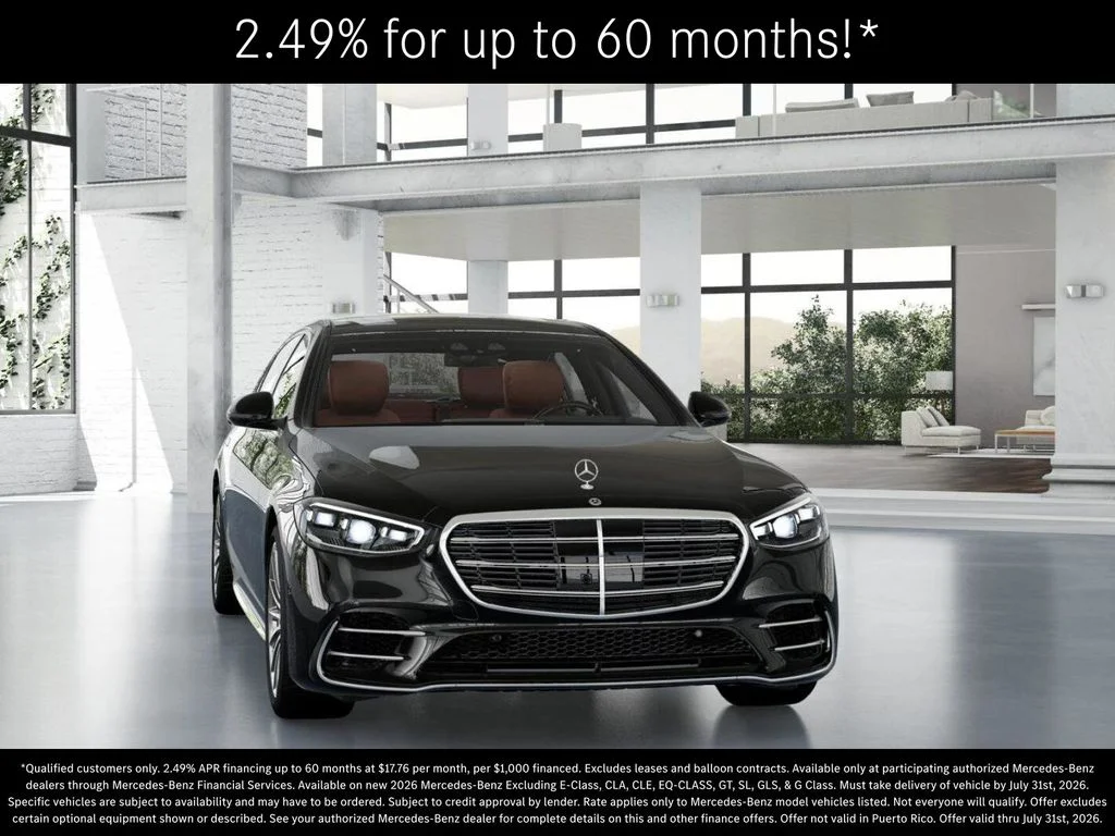 New 2026 Obsidian Black Metallic Mercedes-Benz S 580 image 8
