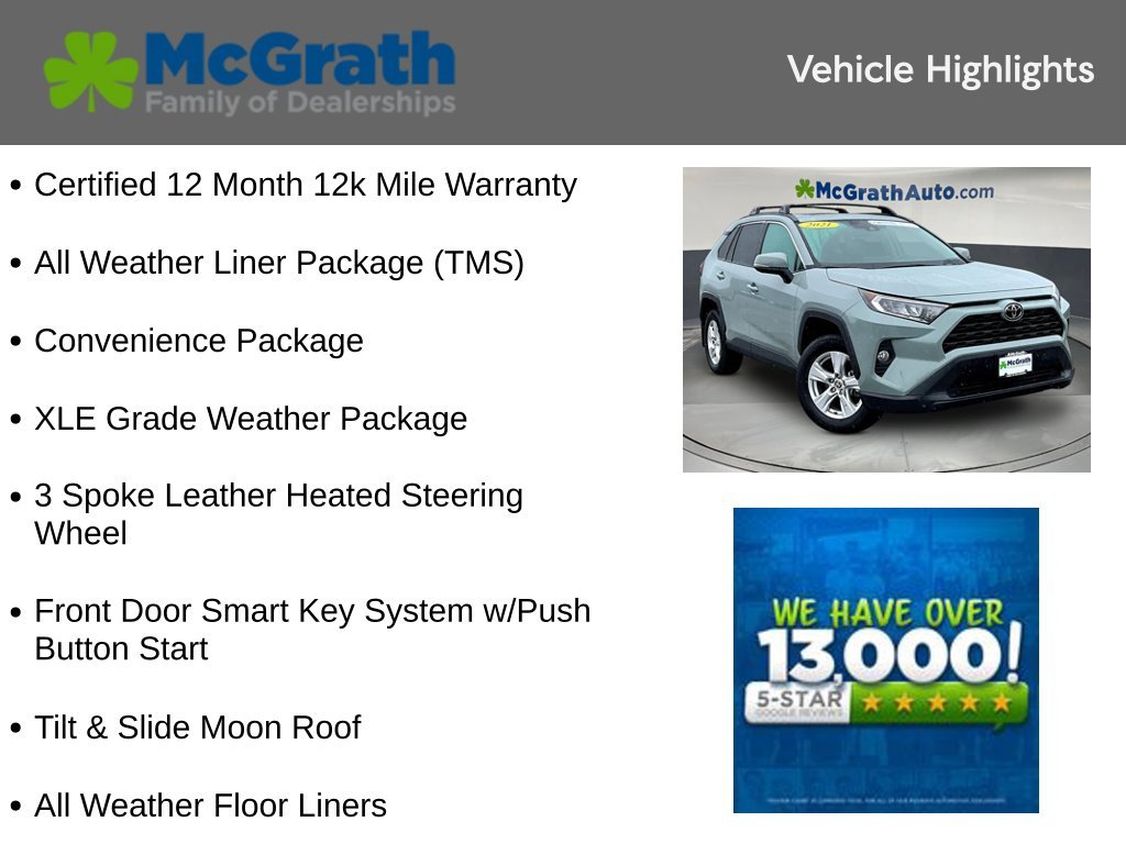 Used 2021 Blue Toyota XLE image 6