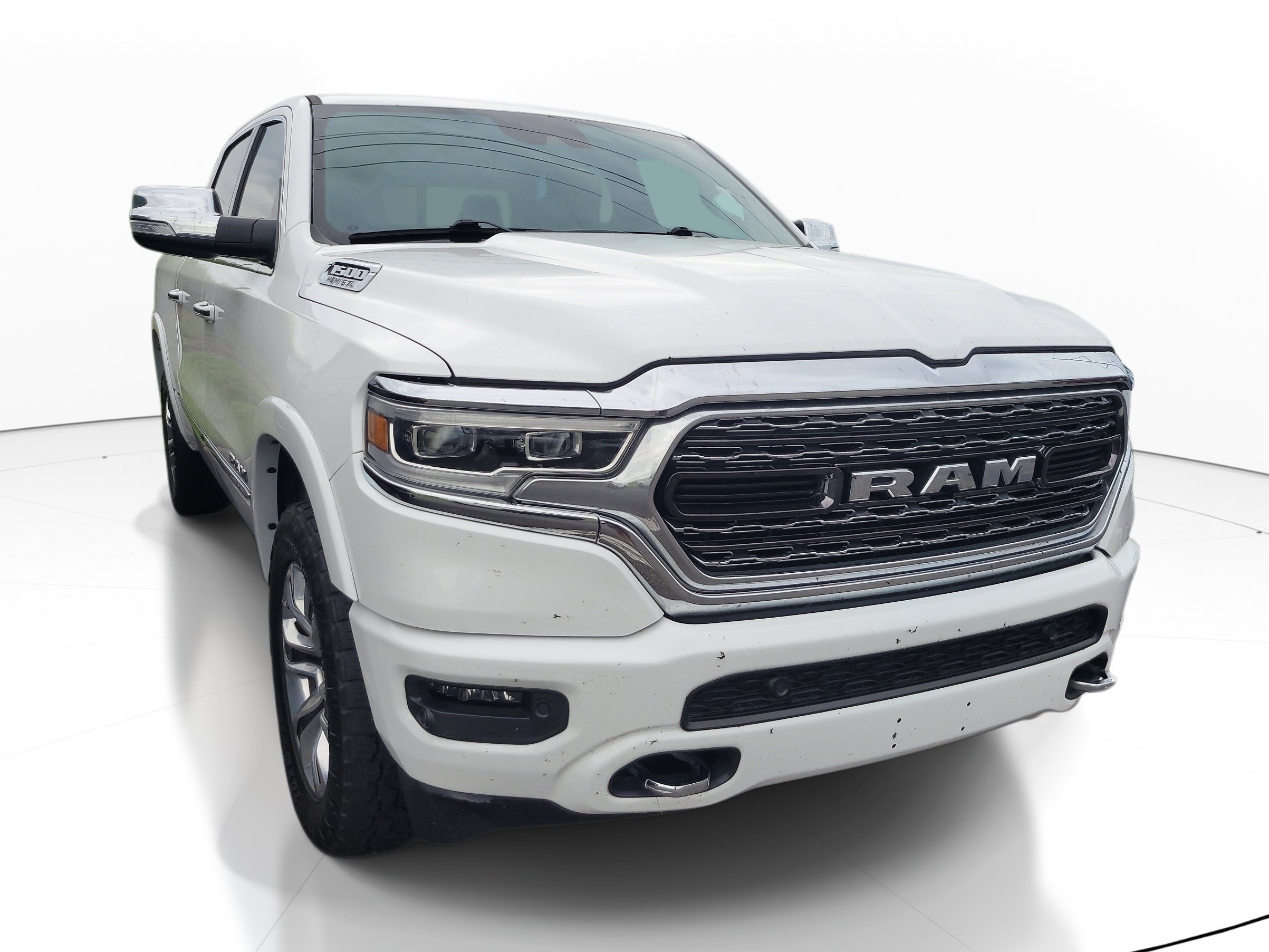 Used 2022 Bright White Clearcoat Ram Limited image 1