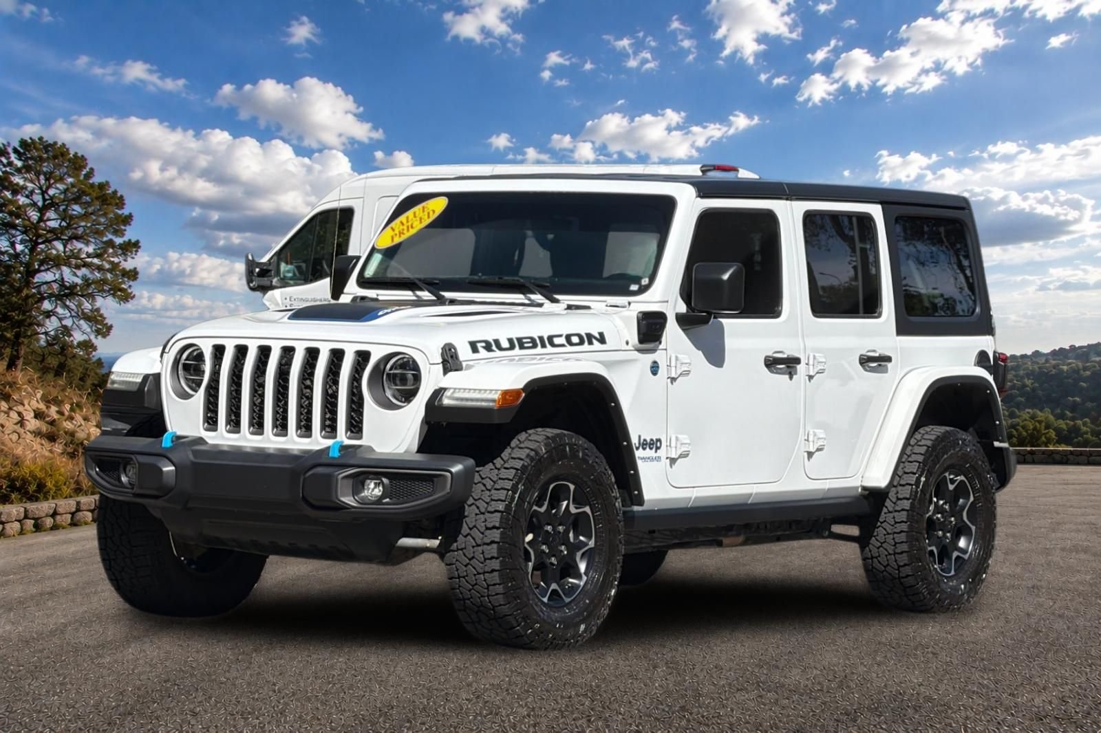 Used 2022 Bright White Clearcoat Jeep Unlimited Rubicon 4xe image 9