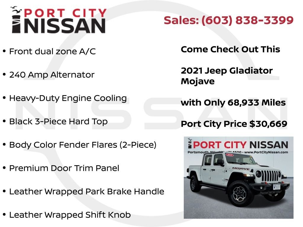 Used 2021 Bright White Clearcoat Jeep Mojave w/leather, cold weather & tow pkgs image 21