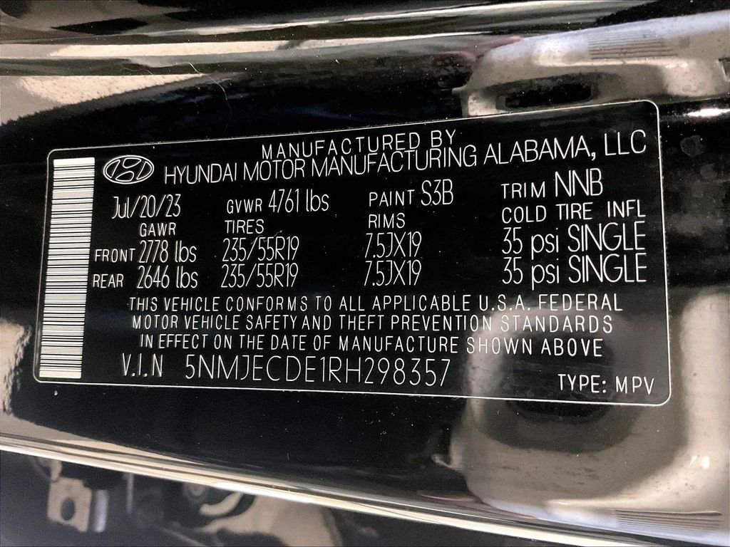 Certified Used 2024 Black Hyundai Limited image 37