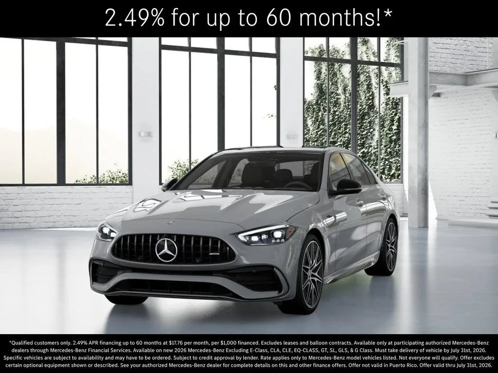 New 2026 MANUFAKTUR Alpine Grey Mercedes-Benz AMG® C 43 4MATIC Sedan image 83