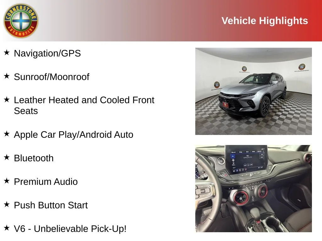 Used 2026 Chevrolet Blazer RS with VIN 3GNKBKRS4TS138504 for sale in Elk River, Minnesota