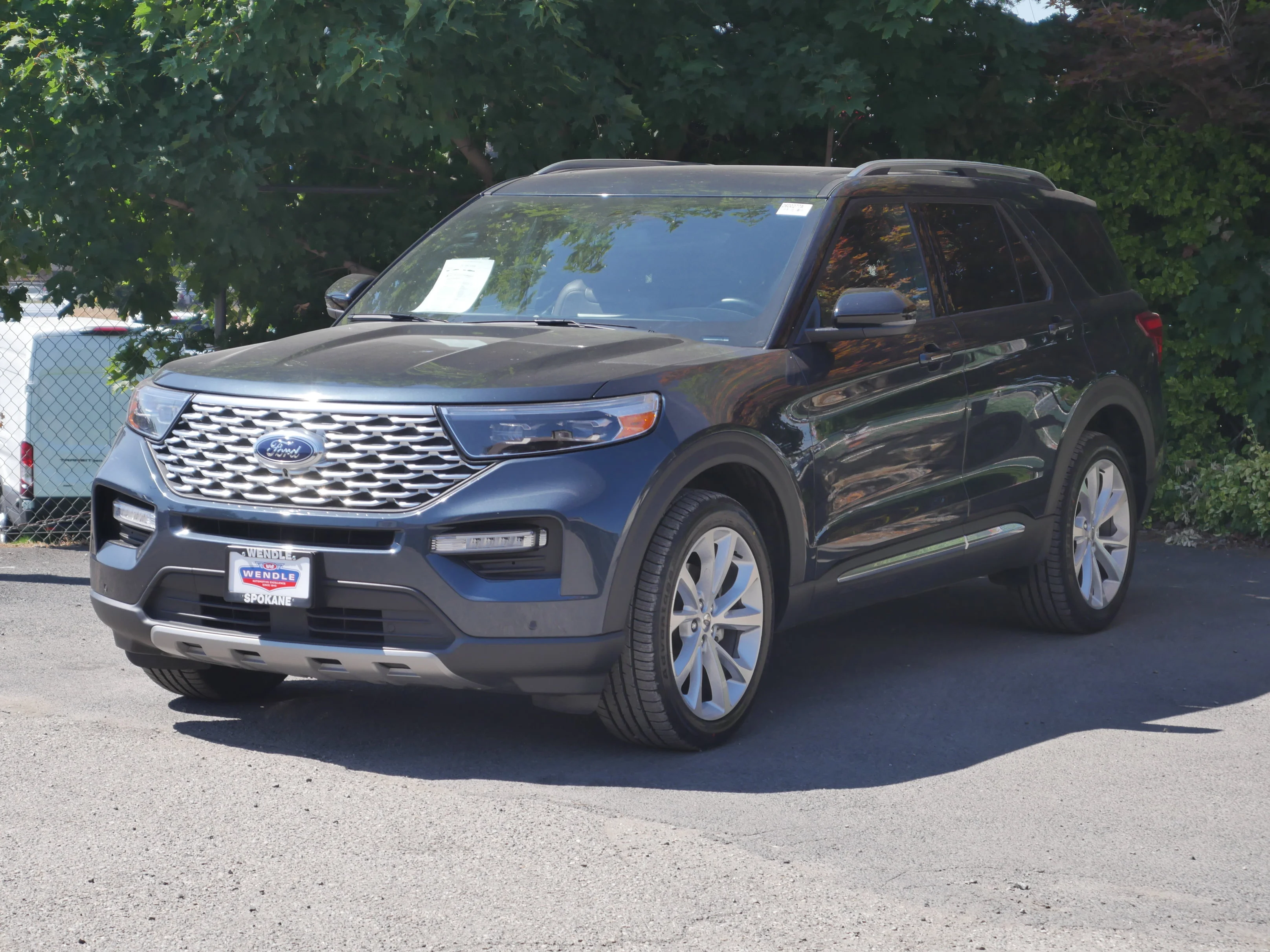 Certified Used 2024 Stone Blue Metallic Ford Platinum image 2