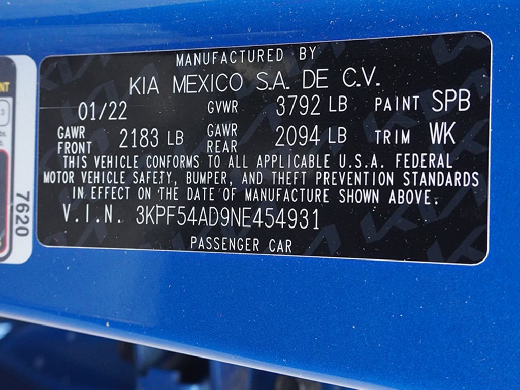 Used 2022 Blue Kia GT-Line image 46